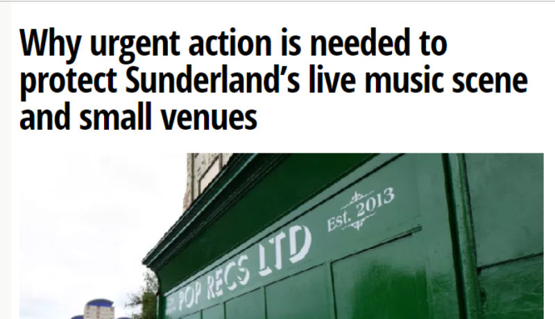 Urgent action needed to save live music